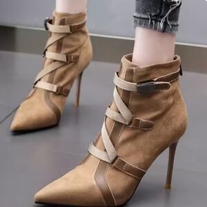 Ladies shoes deer leather shoes